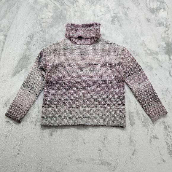 Max Studio Sweaters - Max Studio Sweater‎ Womens Size S Purple Variegated Turtleneck Pullover Stretch